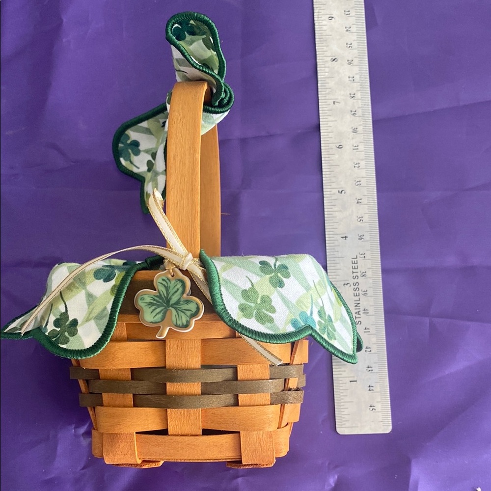 Longaberger Orange and Green Basket